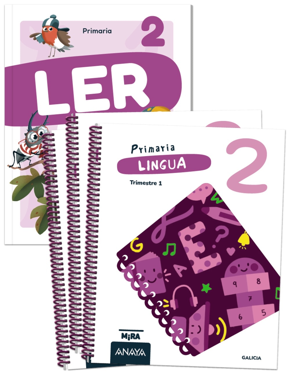Imagen 1 de LINGUA 2. + LINGUA 2. LER. COUSAS NOSAS  (Tapa blanda)