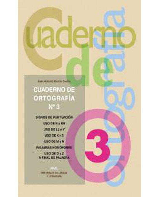 Cuadernos de ortografía 3