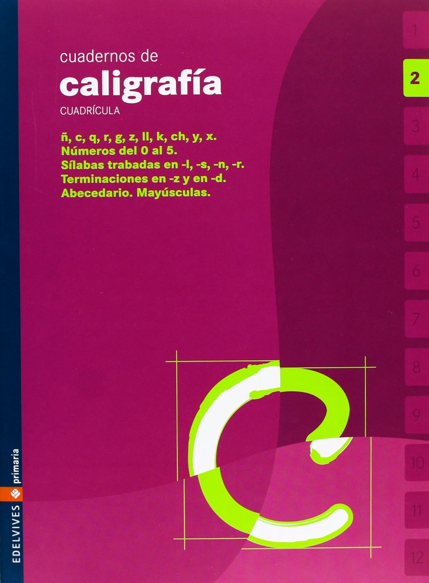 Cuaderno de caligrafia 2 Cuadricula