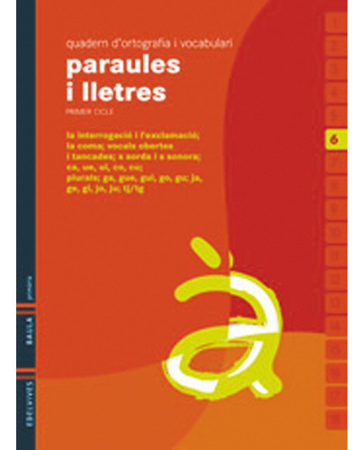 Quadern 6 d`ortografia i vocabulari