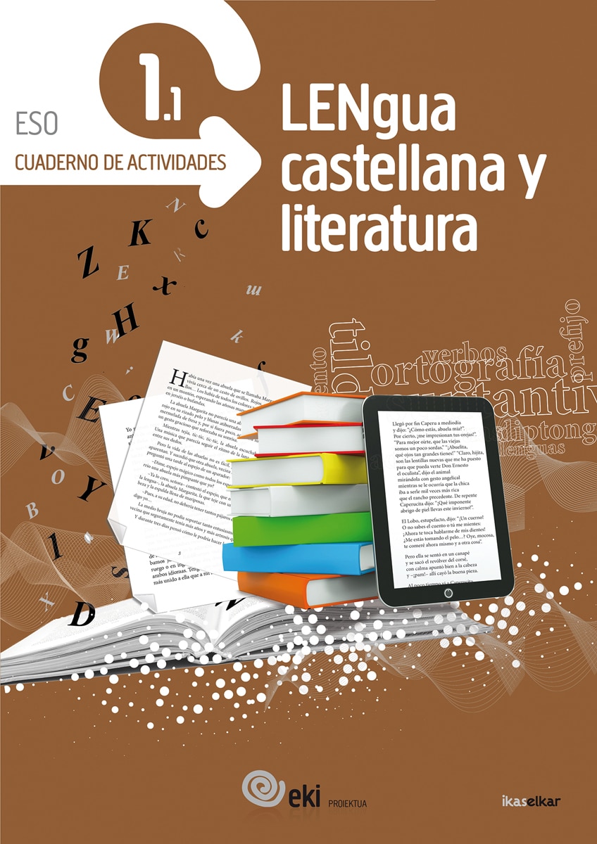 Portada de EKI DBH 1. Lengua castellana y Literatura 1. Cuaderno de actividades 1.1 (EKI 1) - 9788415586180