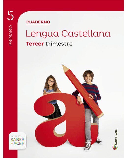 Portada de CUADERNO LENGUA 5 PRIMARIA 3 TRIM SABER HACER (Tapa blanda).