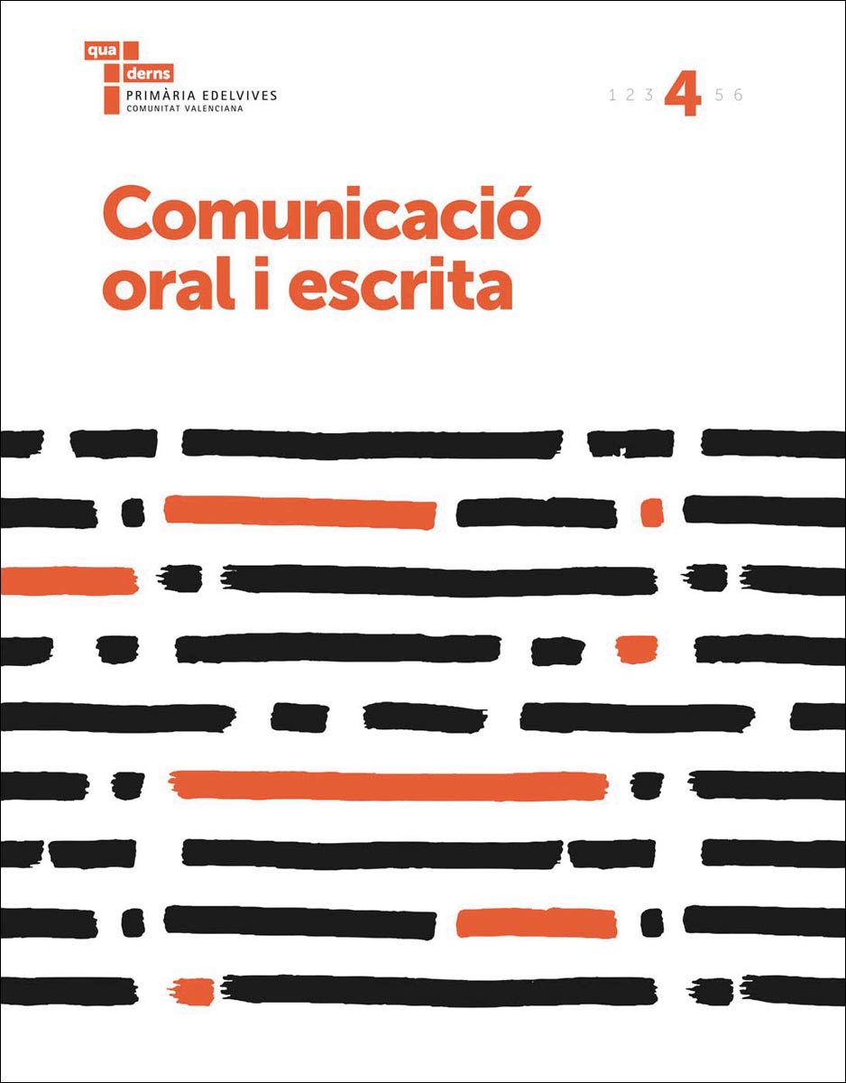 Portada de Comunicació oral i escrita 4: Quaderns Primària Edelvives Comunitat Valenciana (Tapa blanda).
