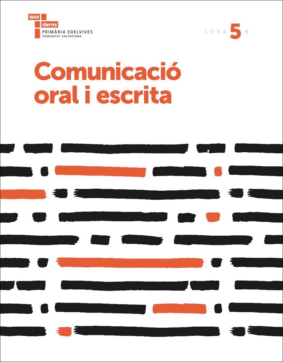 Portada de Comunicació oral i escrita 5: Quaderns Primària Edelvives Comunitat Valenciana (Tapa blanda).