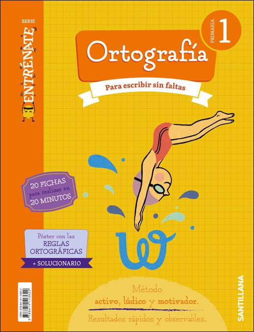 Portada de CUADERNO ORTOGRAFIA SERIA ENTRENATE 1 PRIMARIA.