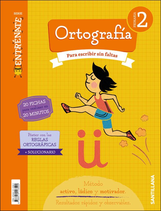 Portada de CUADERNO ORTOGRAFIA SERIE ENTRENATE 2 PRIMARIA.