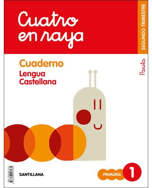 Portada de GLOBALIZADO CUATRO EN RAYA CUADERNO LENGUA PAUTA 1 PRIMARIA 2 TRIM (Tapa blanda).