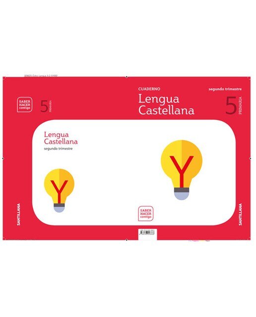 Portada de CUADERNO LENGUA 5 PRIMARIA 2 TRIM SABER HACER CONTIGO (Tapa blanda).