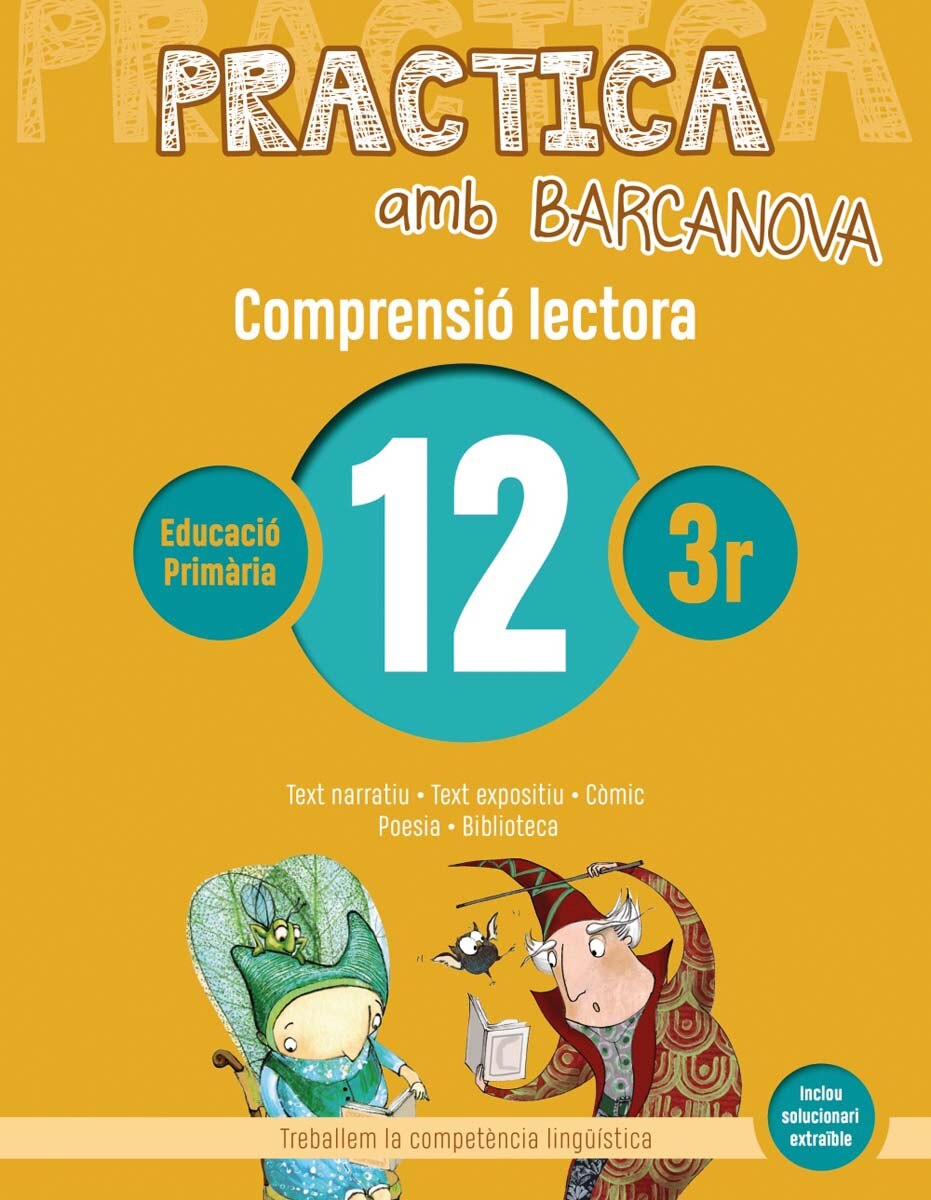 Imagen 0 de Practica amb Barcanova 12. Comprensió lectora : Text narratiu. Text expositiu. Còmic. Poesia. Biblioteca