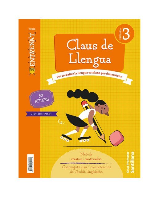 Quadern claus de llengua serie entrenat 3 primaria