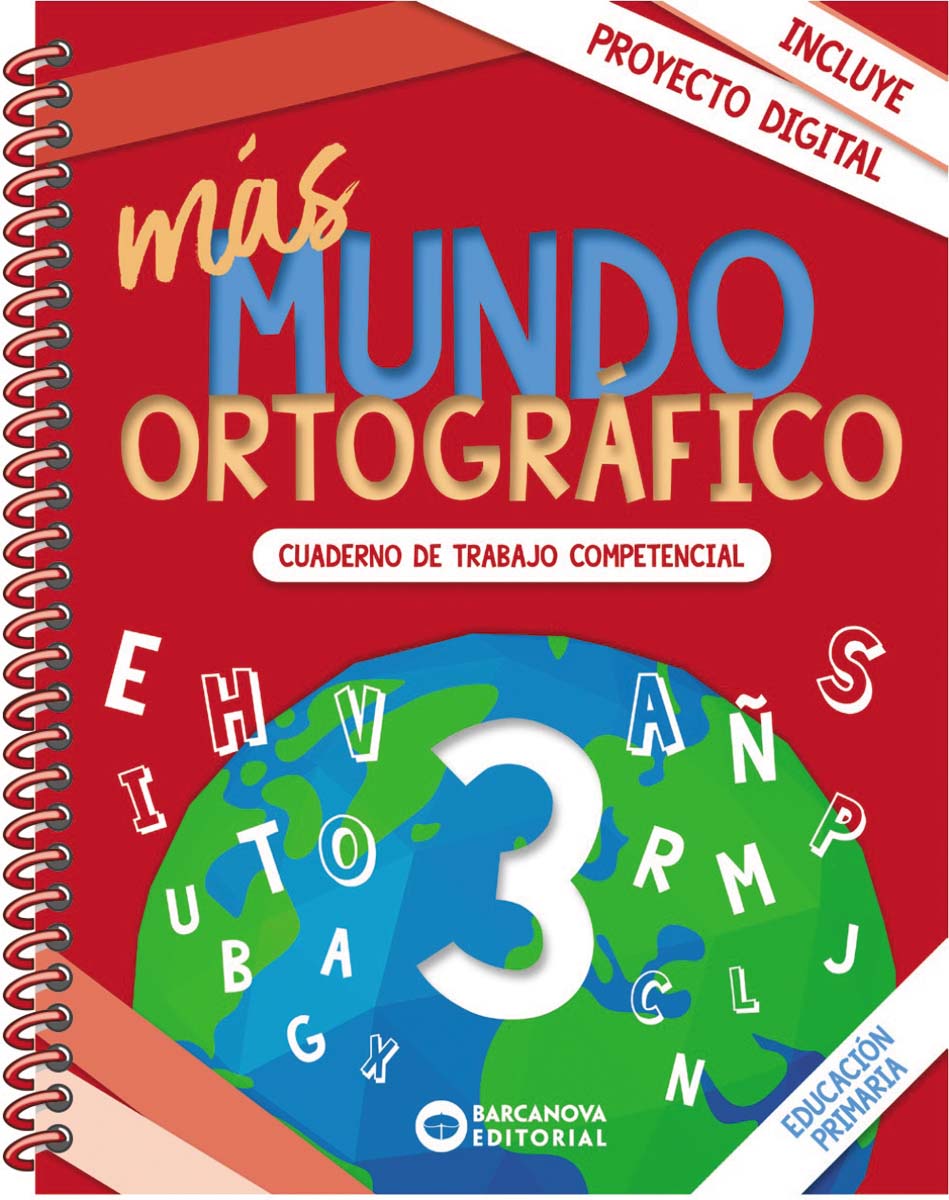Portada de más Mundo ortográfico 3: Cuaderno de trabajo de Competencias básicas.