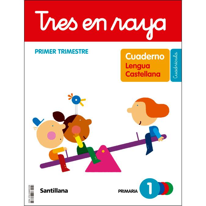 TRES EN RAYA CUADERNO LENGUA CUADRICULA 1 PRIMARIA 1 TRIM (Tapa blanda) 1