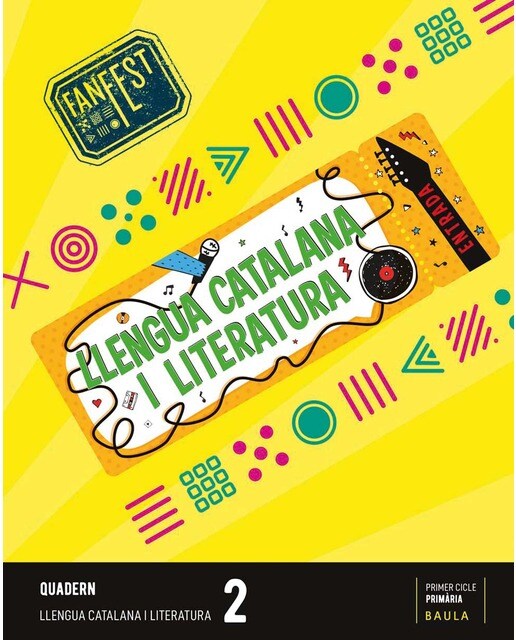 Portada de Llengua catalana 2n primaria quadern (Projecte Fanfest)
