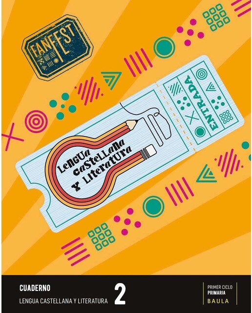 Portada de Cuaderno Lengua castellana y literatura 2º Primaria Fanfest (Tapa blanda).