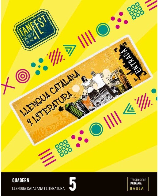 Portada de Quadern Llengua catalana i literatura 5è Primària Fanfest - Espiral (Tapa blanda).