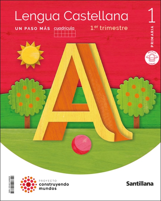 LENGUA UN PASO MAS CUADRICULA M LIGERA 1 PRIMARIA CONSTRUYENDO MUNDOS  (Tapa blanda) 1