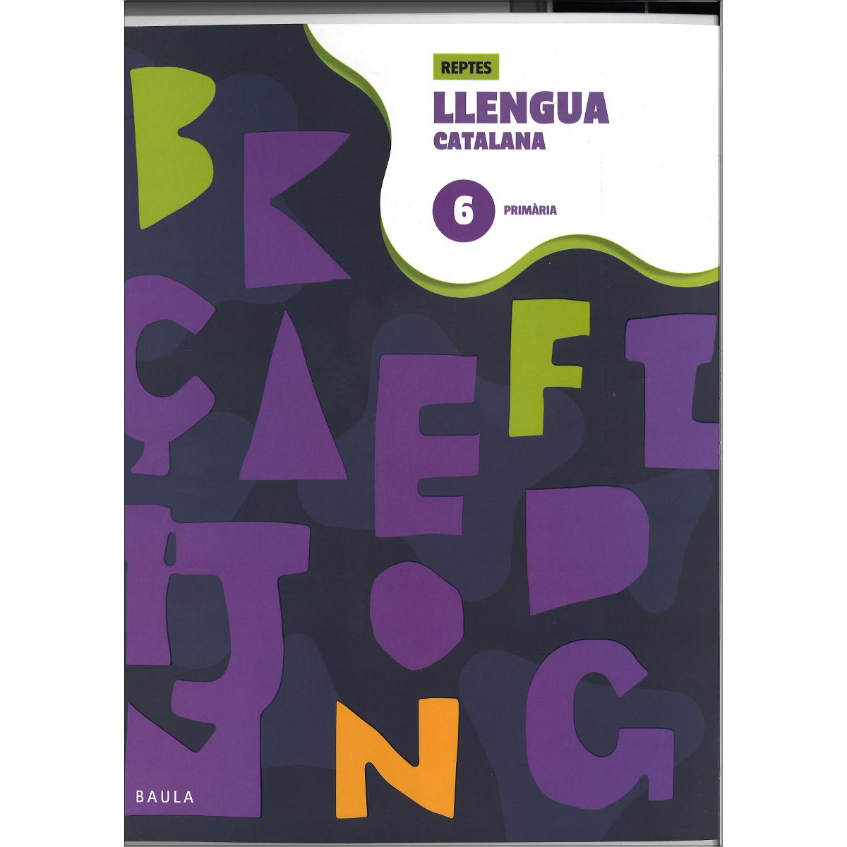 Portada de Quadern de Llengua catalana 6 Primària - Reptes (Tapa blanda).