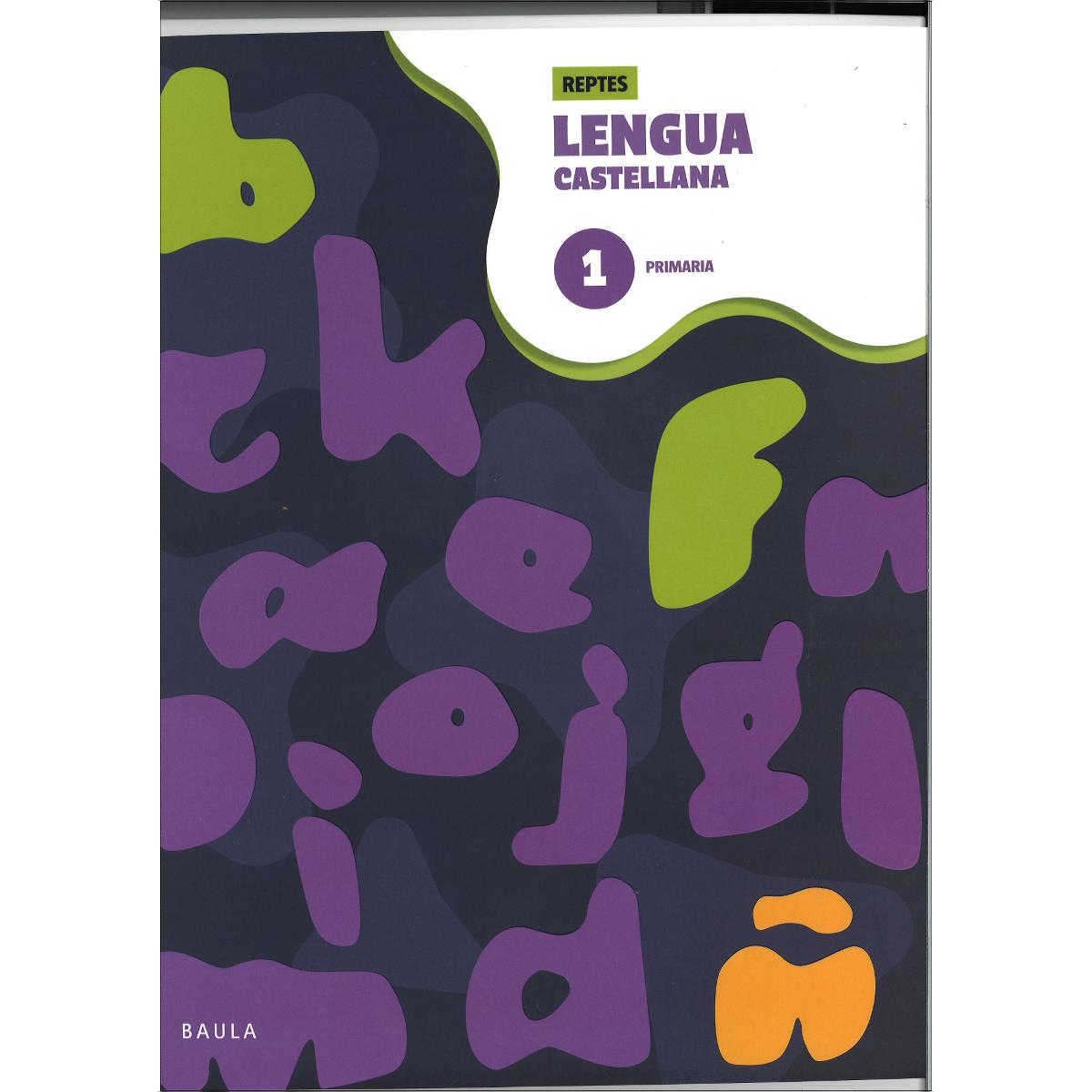 Portada de Cuaderno de Lengua castellana 1 Primaria - Reptes (Tapa blanda).