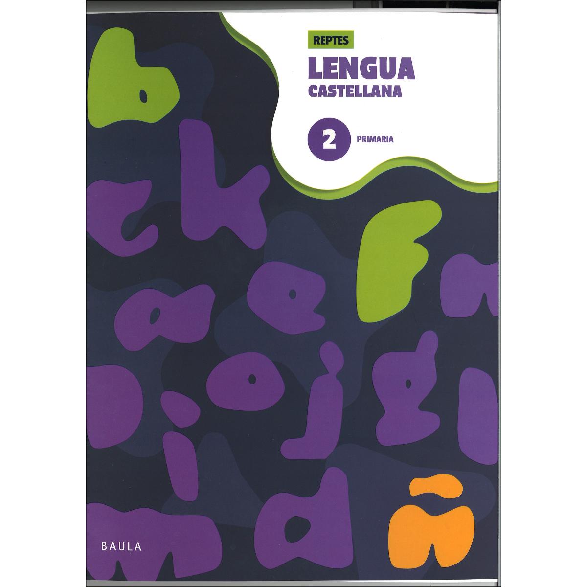 Cuaderno de Lengua castellana 2 Primaria - Reptes  (Tapa blanda) 1