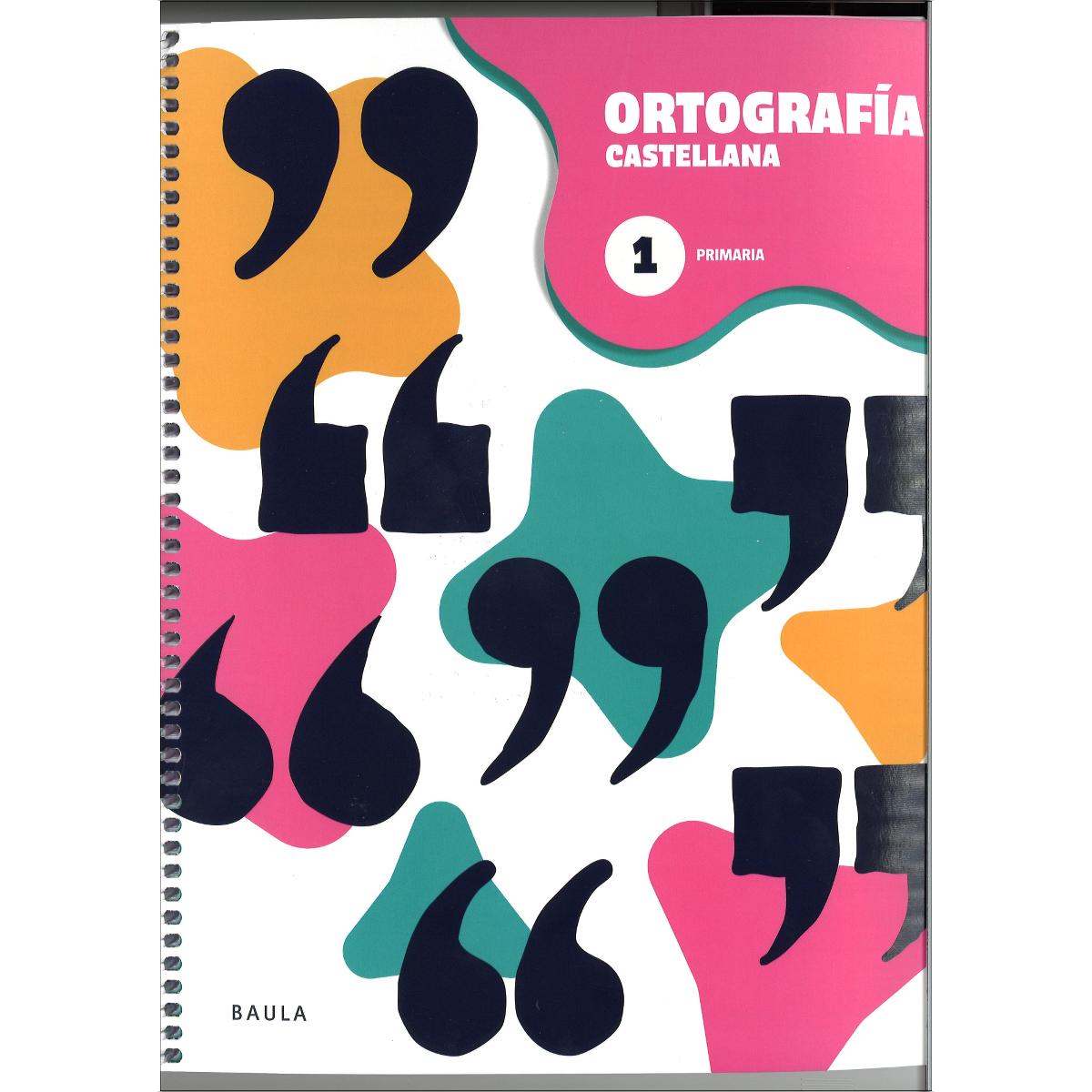 Portada de Cuaderno de Ortografía castellana 1 Primaria (Tapa blanda).