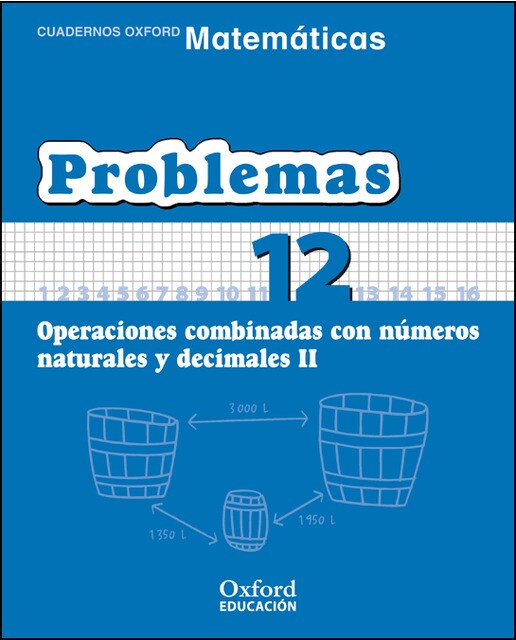 Portada de Matemáticas Primaria Cuadernos de Problemas 12.