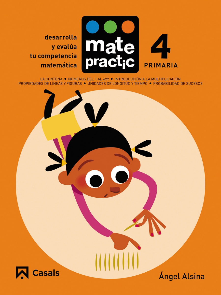 Portada de Cuaderno Matepractic 4 Primaria.