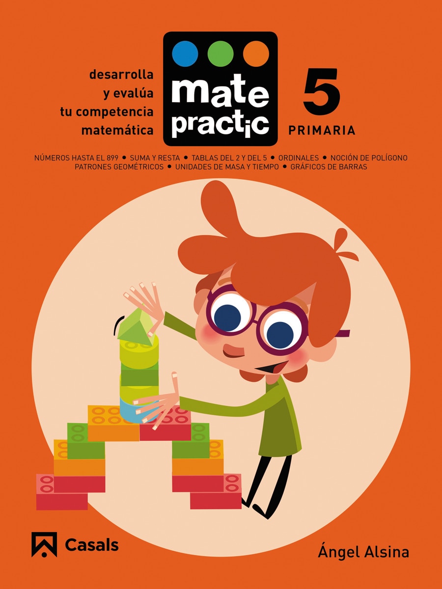 Portada de Cuaderno Matepractic 5 Primaria.