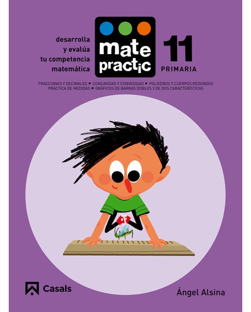 Portada de Cuaderno Matepractic 11 Primaria.
