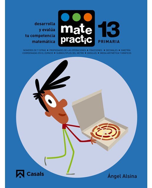 Portada de Cuaderno Matepractic 13 Primaria.