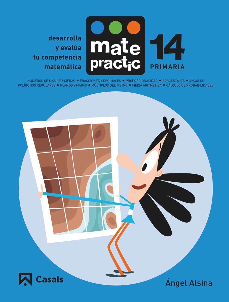 Portada de Cuaderno Matepractic 14 Primaria.