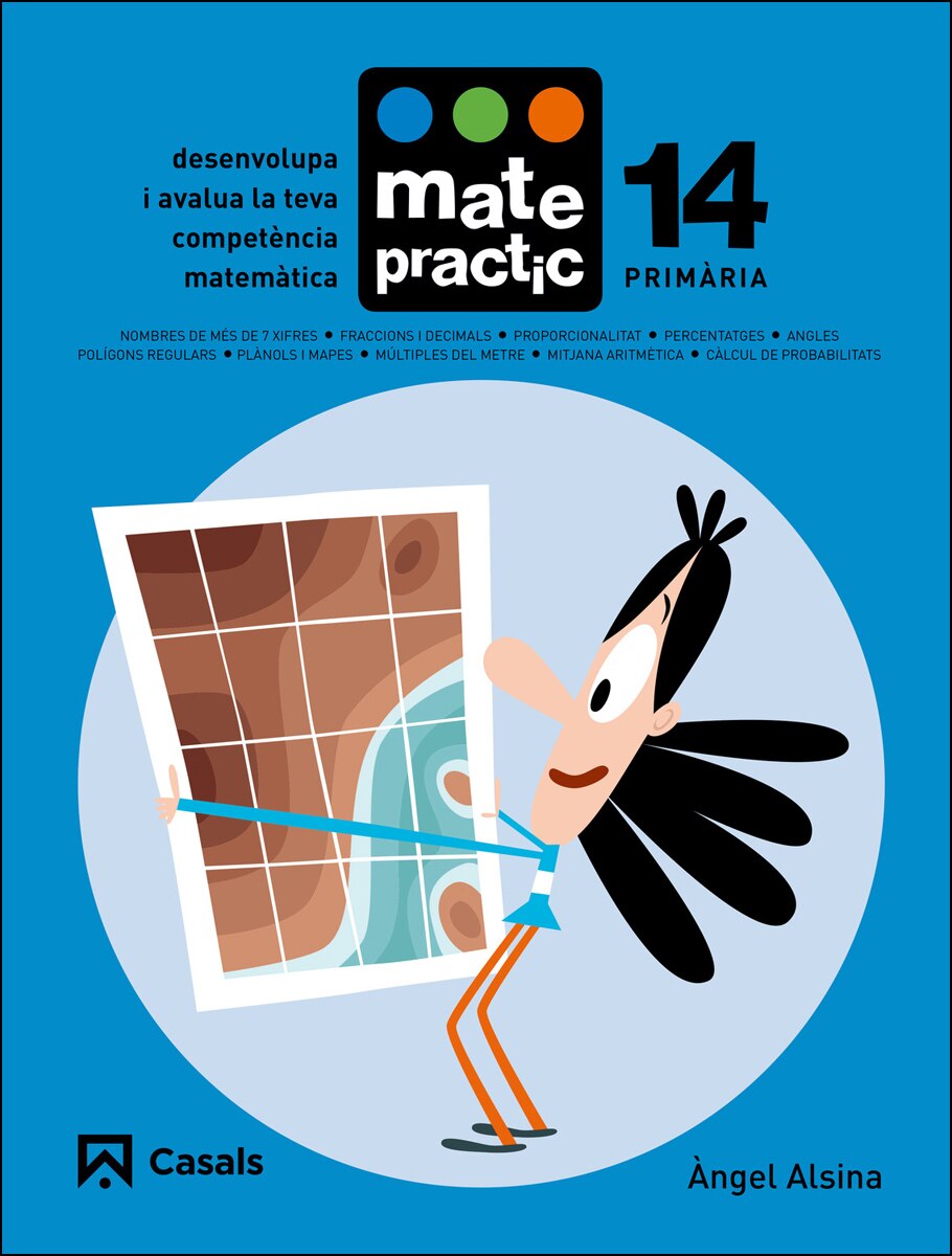 Portada de Quadern Matepractic 14 Primària.