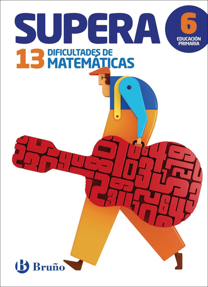 Portada de Supera las 13 dificultades de Matemáticas 6: Edición 2016.