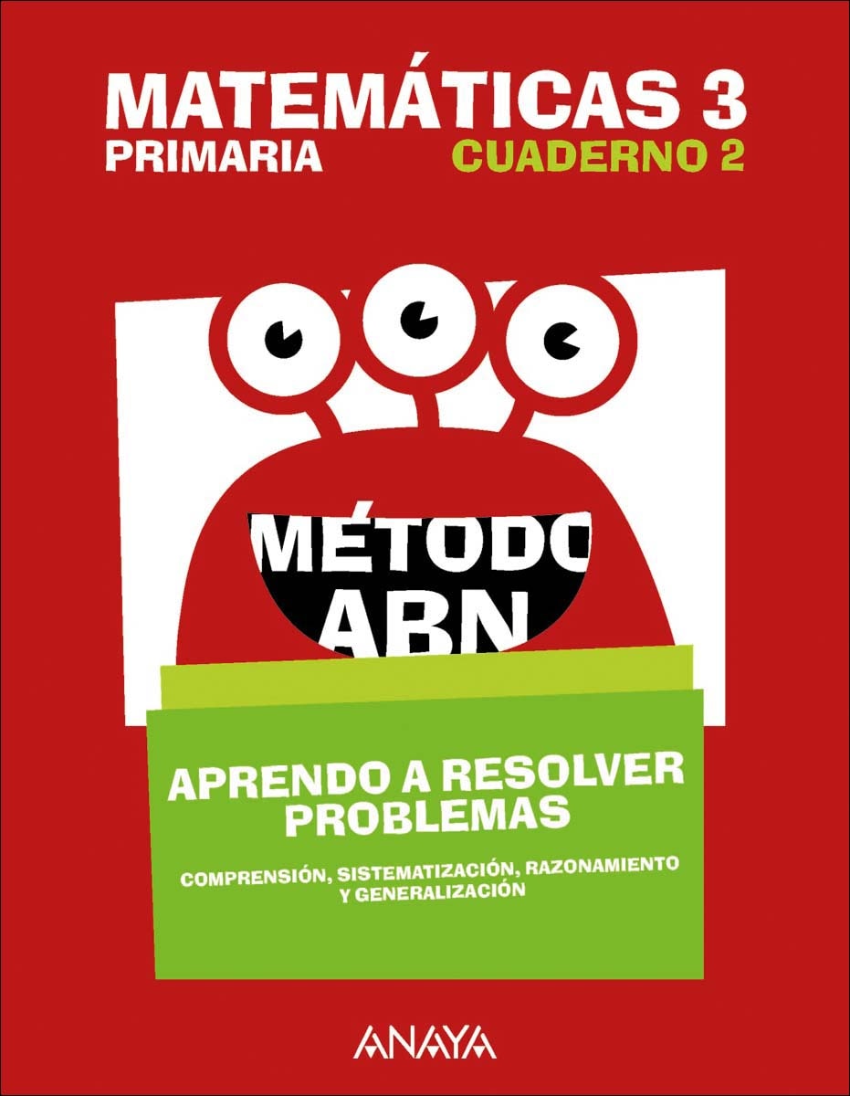 Imagen 1 de Matemáticas 3. Método ABN. Aprendo a resolver problemas 2.  (Tapa blanda)