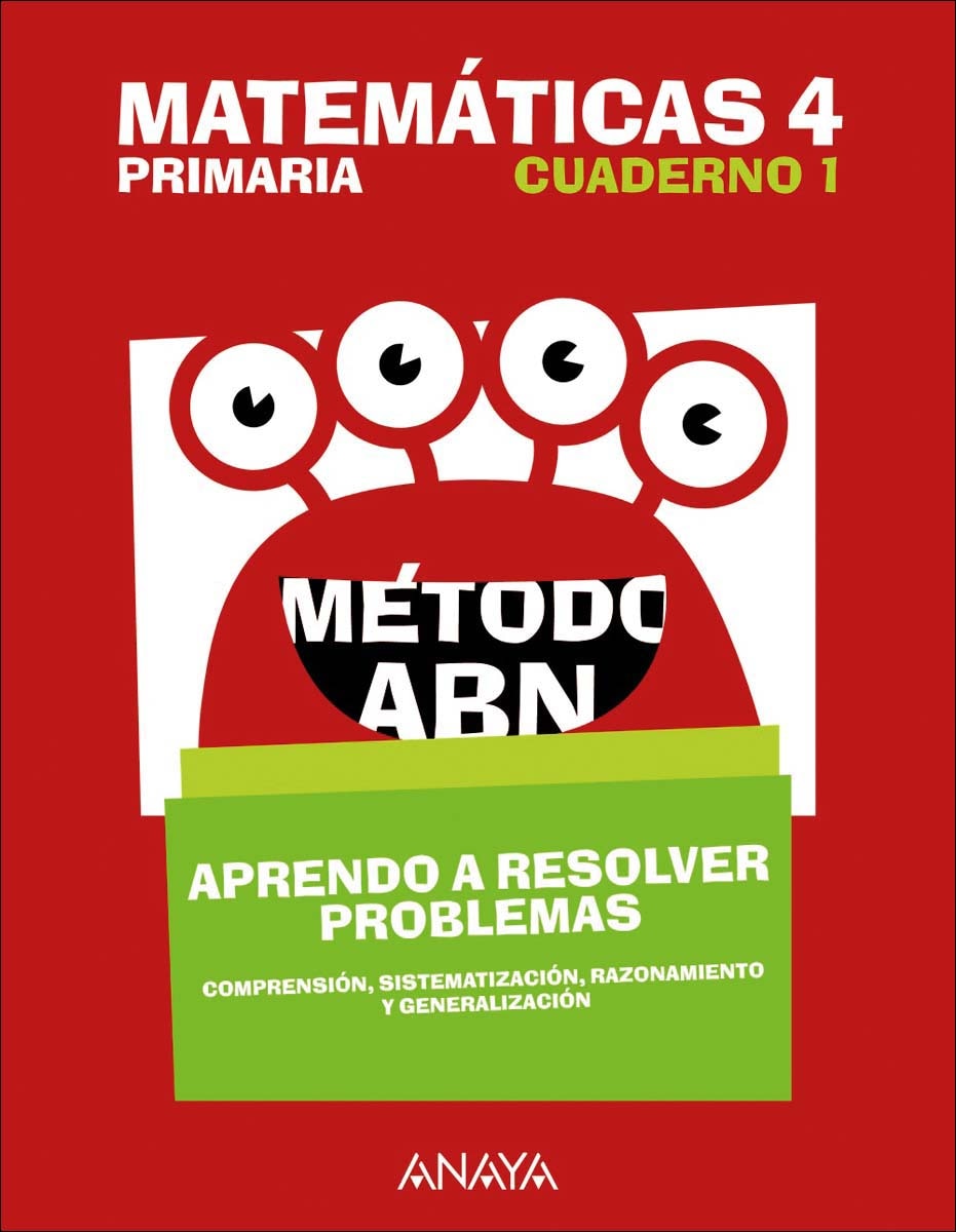 Matemáticas 4. Método ABN. Aprendo a resolver problemas 1.  (Tapa blanda) 1
