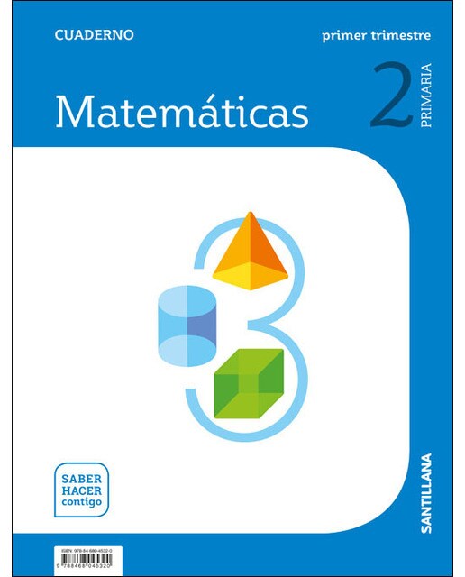 CUADERNO MATEMATICAS 2 PRIMARIA 1 TRIM SABER HACER CONTIGO  (Tapa blanda) 1