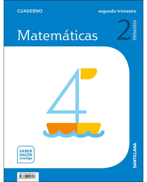 CUADERNO MATEMATICAS 2 PRIMARIA 2 TRIM SABER HACER CONTIGO (Tapa blanda) 1