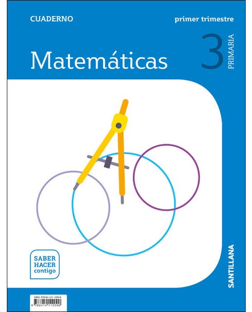 CUADERNO MATEMATICAS 3 PRIMARIA 1 TRIM SABER HACER CONTIGO (Tapa blanda) 1