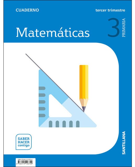 CUADERNO MATEMATICAS 3 PRIMARIA 3 TRIM SABER HACER CONTIGO (Tapa blanda) 1
