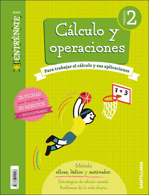 Portada de CUADERNO CALCULO SERIE ENTRENATE 2 PRIMARIA.