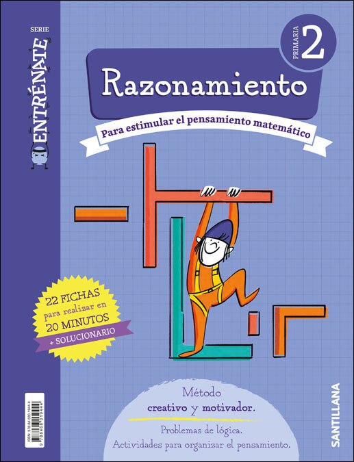 Portada de CUADERNO RAZONAMIENTO SERIE ENTRENATE 2 PRIMARIA.
