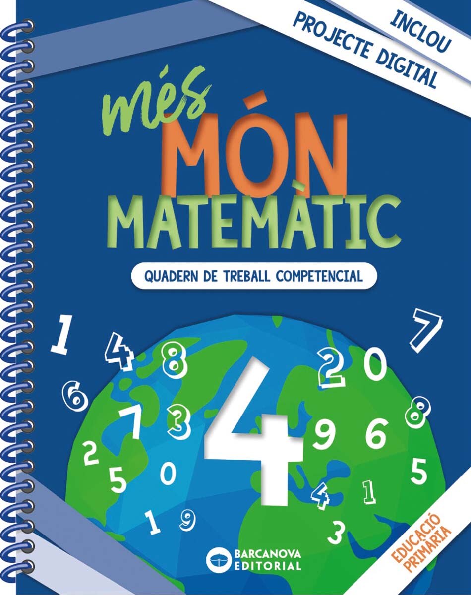 Portada de MÉS MÓN MATEMÀTIC 4 (Tapa blanda).