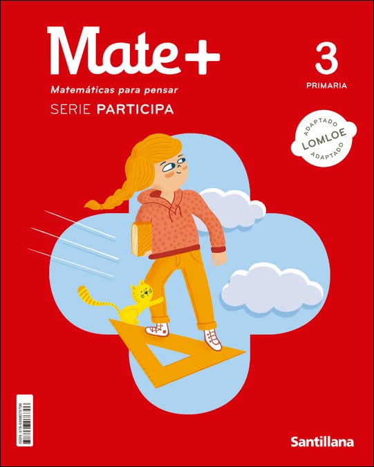 Portada de MATE+ MATEMATICAS PARA PENSAR SERIE PARTICIPA 3 PRIMARIA (Tapa blanda).