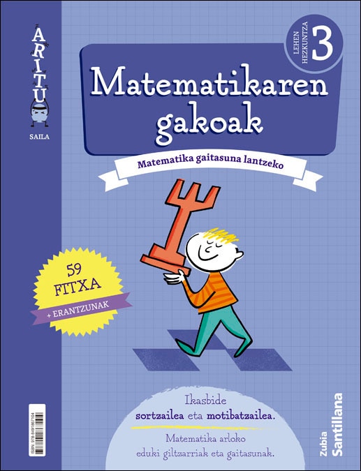 Portada de KOADERNOA MATEMATIKAREN GAKOAK ARITU SAILA 3 LEH.