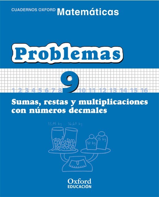 Portada de Matemáticas Primaria Cuadernos de Problemas 9.