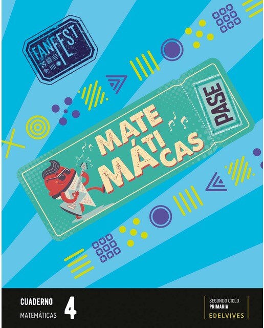 Portada de Proyecto: FanFest. Matemáticas 4 - Cuaderno