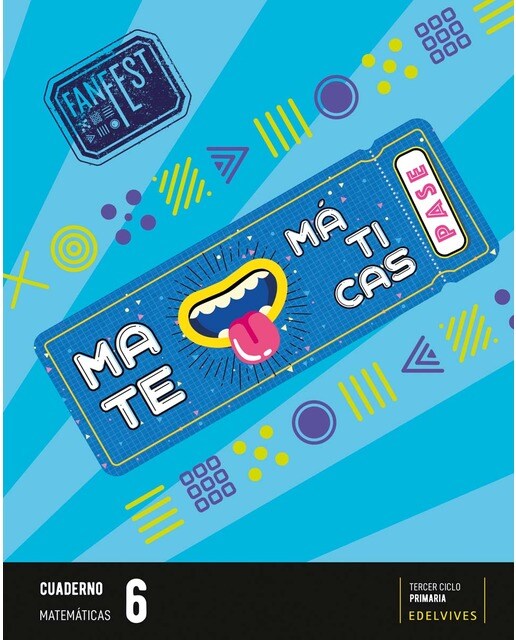 Portada de Proyecto: FanFest. Matemáticas 6 - Cuaderno