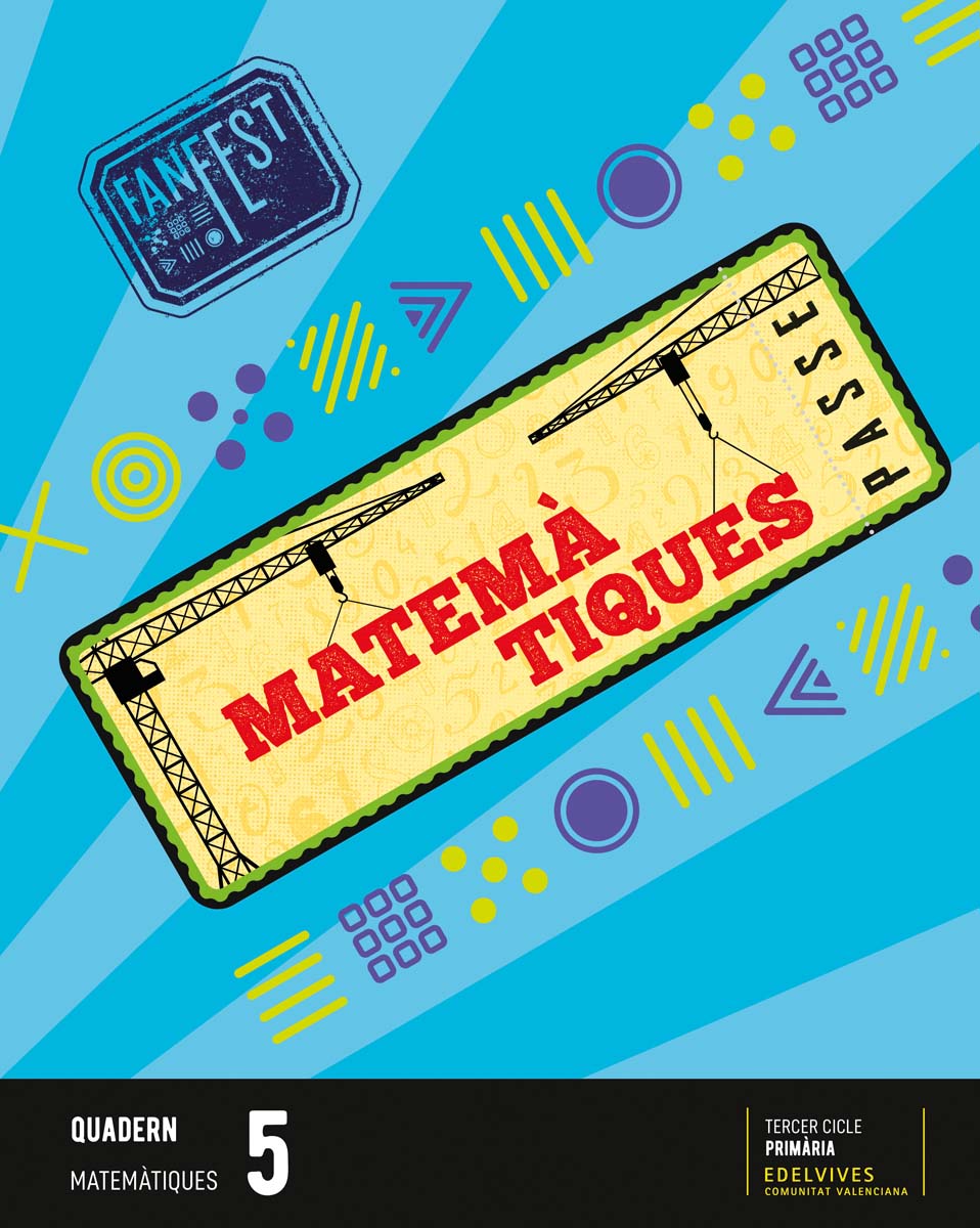 Portada de Projecte: FanFest. Matemàtiques 5 - Quadern.
