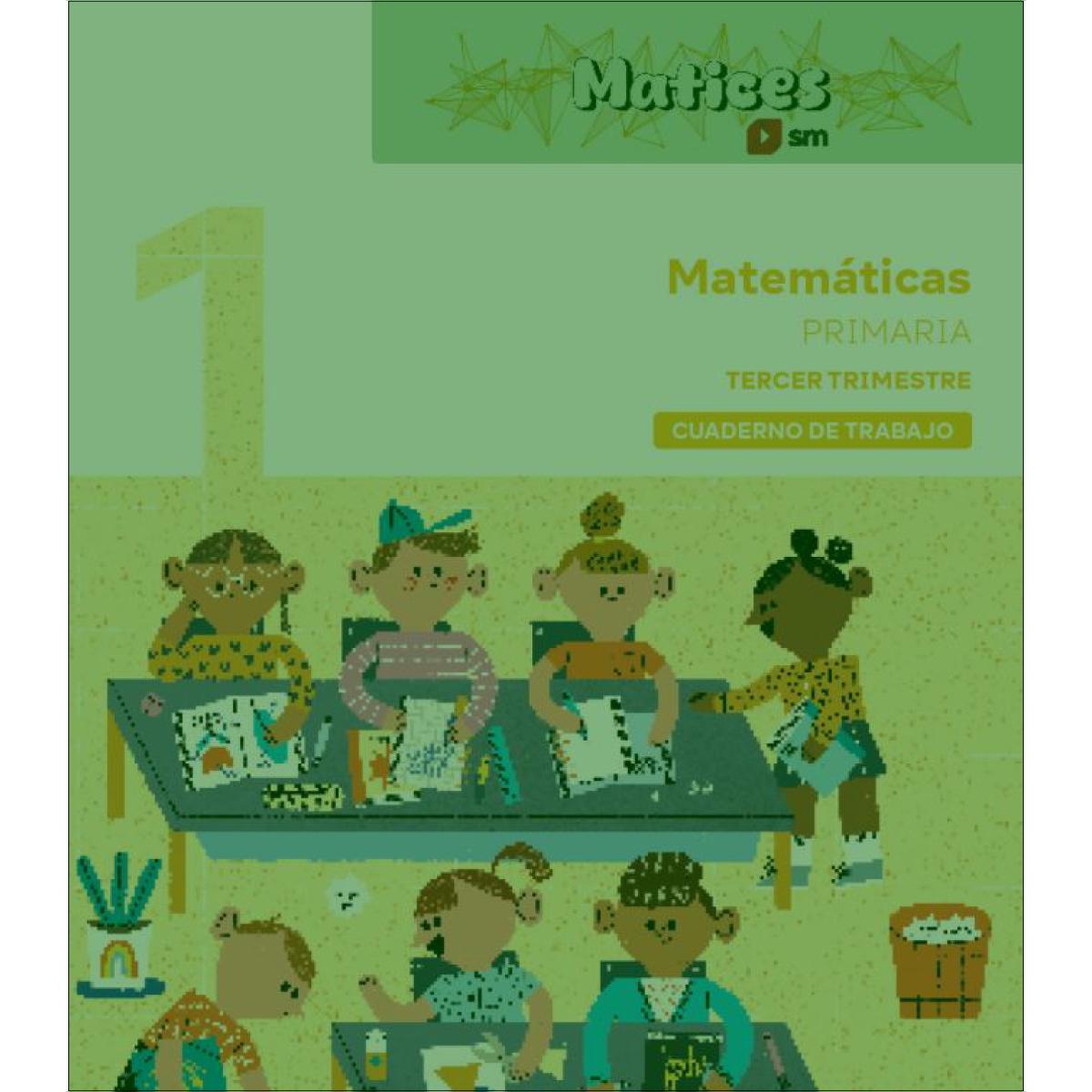 Cuaderno de Matemáticas. 1 Primaria. 3 Trimestre. Matices  (Tapa blanda) 1