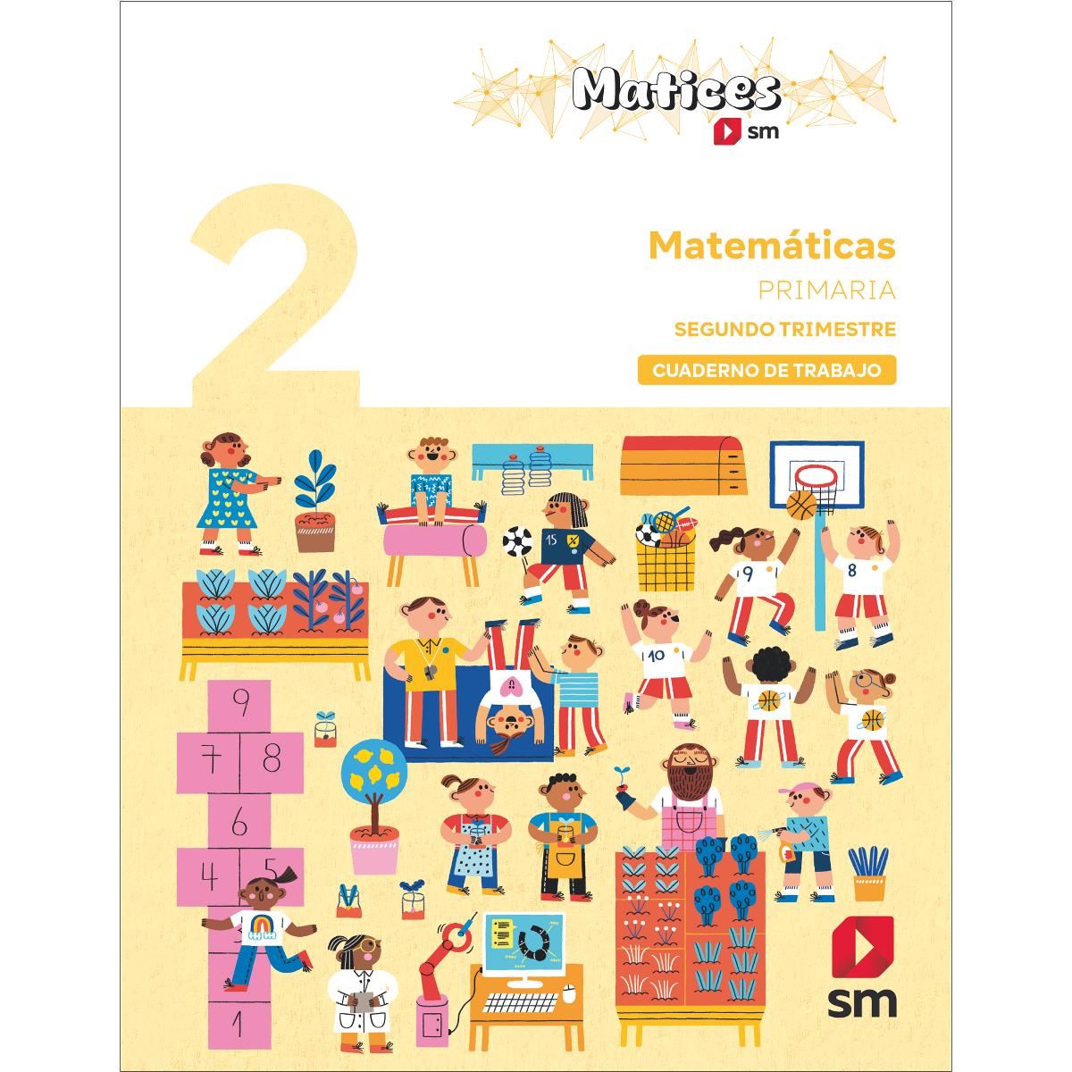 Imagen 0 de Cuaderno de Matemáticas. 2 Primaria. 2 Trimestre. Matices (Tapa blanda)