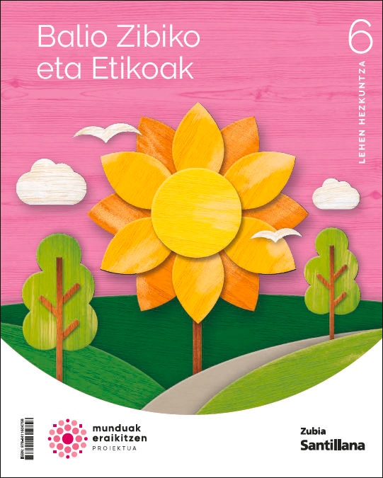Educación en valores cívicos 6Prm CM eusk  (Tapa blanda) 1